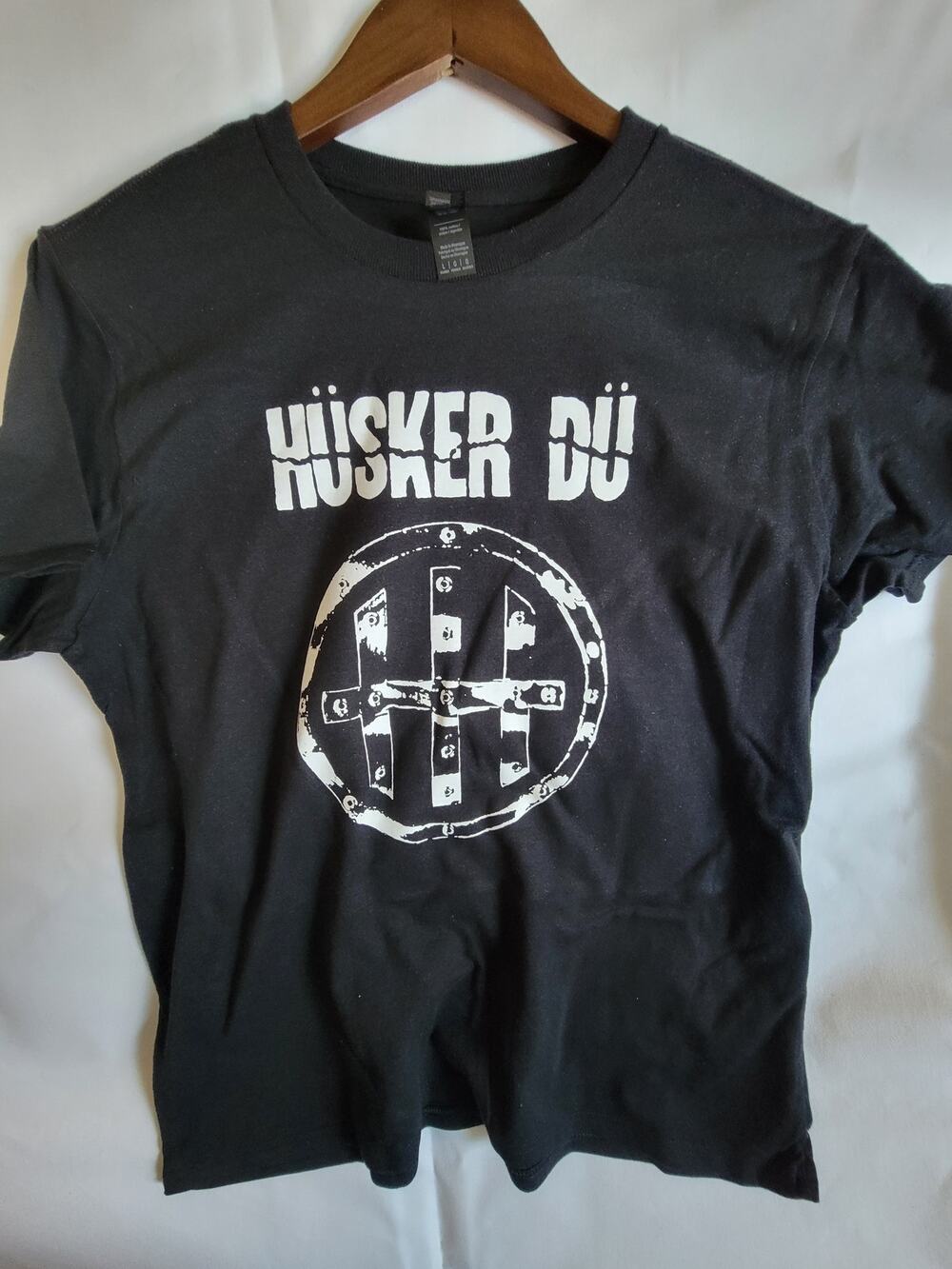 Husker Du  band t shirt Ladies Large  Black